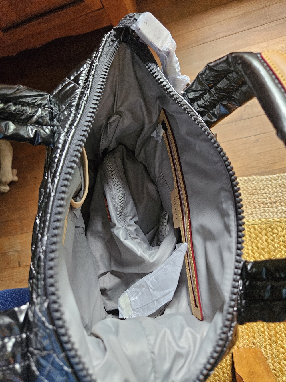 MZ Wallace Sutton Deluxe Crossbody Bag In Pewter Metallic - Picture 5 of 9